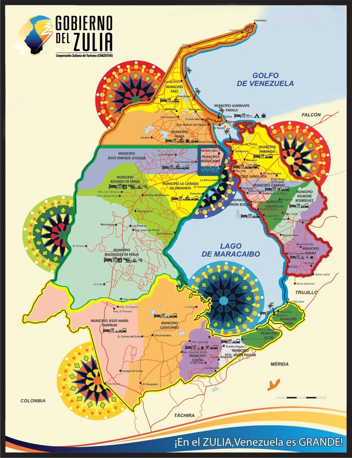 Zulia Turistica: MAPA TURÍSTICO POR SENDEROS DEL ESTADO ZULIA ...